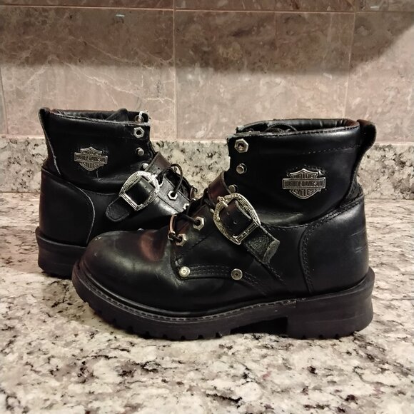Harley Davidson Women's Riding Boots Size 7 - Picture 1 of 7